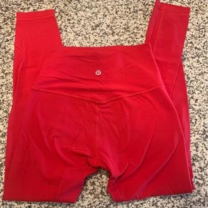 Lululemon Align High Rise Leggings - Dark Red - 25” - Size 4